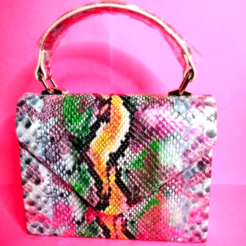 3AM Forever Pink/White/Silver /Gray Purse